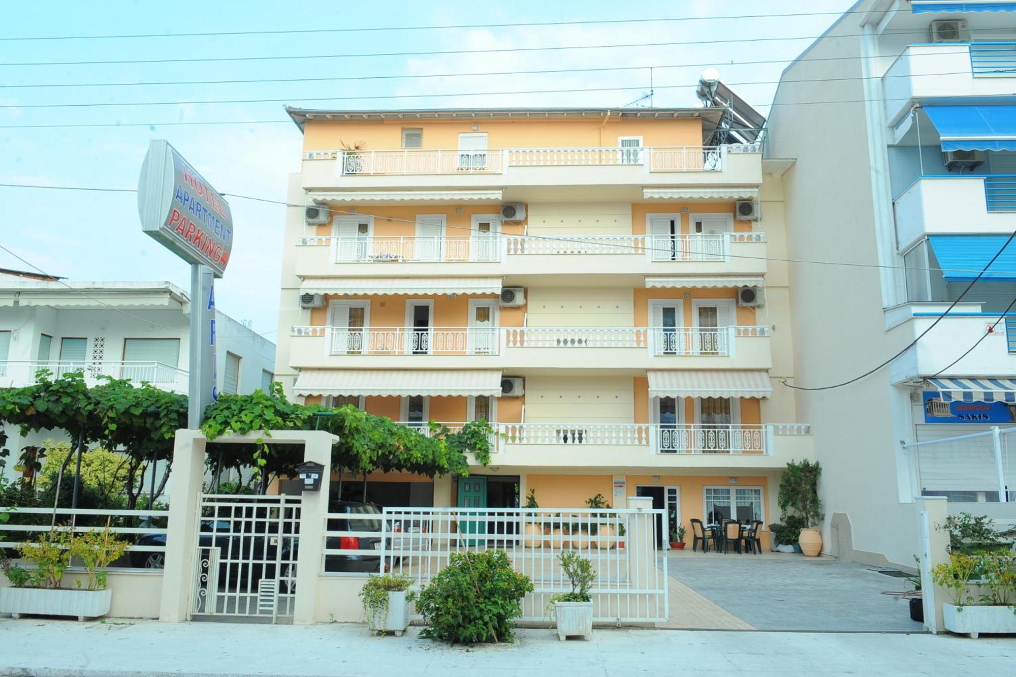 Aparthotel Aris Paralía Esterno foto